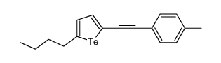 2-butyl-5-[2-(4-methylphenyl)ethynyl]tellurophene结构式