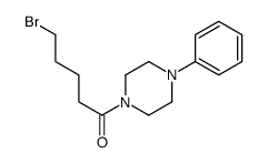 5-bromo-1-(4-phenylpiperazin-1-yl)pentan-1-one结构式