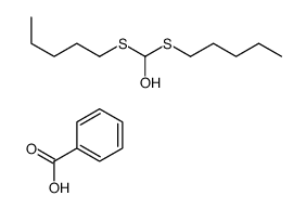 benzoic acid,bis(pentylsulfanyl)methanol Structure