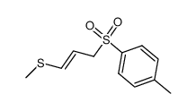 (E)-1-(methylthio)-3-(p-tolylsulfonyl)-1-propene Structure