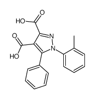 1-(2-methylphenyl)-5-phenylpyrazole-3,4-dicarboxylic acid结构式