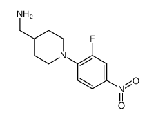 1-(2-fluoro-4-nitrophenyl)piperidine-4-ylmethylamine Structure