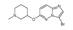 3-bromo-6-(1-methyl-piperidin-3-yloxy)-imidazo[1,2-b]pyridazine Structure