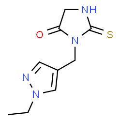 3-(1-ETHYL-1H-PYRAZOL-4-YLMETHYL)-2-THIOXO-IMIDAZOLIDIN-4-ONE Structure