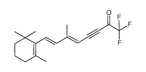 (5E,7E)-1,1,1-Trifluoro-6-methyl-8-(2,6,6-trimethyl-cyclohex-1-enyl)-octa-5,7-dien-3-yn-2-one结构式