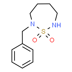 2-Benzyl-1,2,7-thiadiazepane 1,1-dioxide结构式