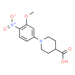 1-(3-Methoxy-4-nitrophenyl)-4-piperidinecarboxylic acid picture