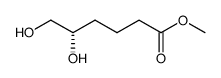 (S)-(-)-5,6-diidrossiesanoato di metile结构式