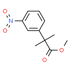 2-甲基-2-(3-硝基苯基)丙酸甲酯结构式