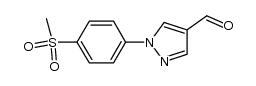 1-(4-methanesulfonyl-phenyl)-1H-pyrazole-4-carbaldehyde结构式