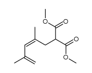 dimethyl(2,4-dimethyl-2,4-pentadienyl)malonate Structure