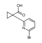 1-(6-bromopyridin-2-yl)cyclopropane-1-carboxylic acid Structure