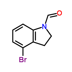 4-Bromo-1-indolinecarbaldehyde Structure