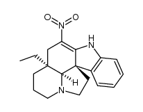 (3aS,3a1S,10bR)-3a-ethyl-5-nitro-2,3,3a,3a1,4,6,11,12-octahydro-1H-indolizino[8,1-cd]carbazole结构式