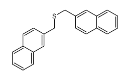 2-(naphthalen-2-ylmethylsulfanylmethyl)naphthalene结构式