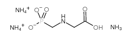 Triammonium glyphosate structure