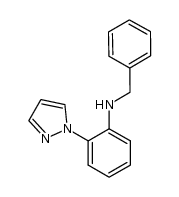 1-(2-benzylaminophenyl)pyrazole结构式