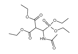 diethyl [acetamido(diethoxyphosphinoyl)methyl]malonate Structure