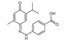 4-[2-(2-methyl-4-oxo-5-propan-2-ylcyclohexa-2,5-dien-1-ylidene)hydrazinyl]benzoic acid结构式