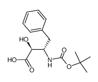 N-Boc-(2S,3S)-3-Amino-2-hydroxy-4-phenyl-butyric acid结构式