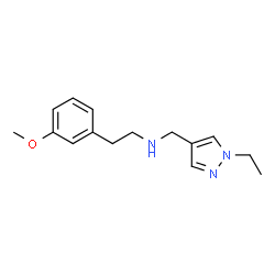 [(1-ethyl-1H-pyrazol-4-yl)methyl][2-(3-methoxyphenyl)ethyl]amine结构式