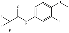 2,2,2-Trifluoro-N-(3-fluoro-4-methoxyphenyl)acetamide Structure