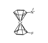 fluorobenzene(dimethylaniline)chromium Structure