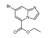 IMidazo[1,2-a]pyridine-5-carboxylic acid, 7-bromo-, ethyl ester结构式