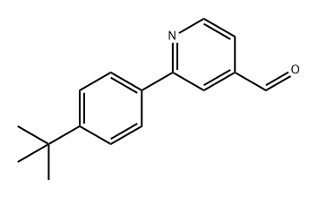 2-(4-(tert-butyl)phenyl)isonicotinaldehyde structure