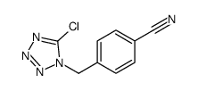 4-[(5-chlorotetrazol-1-yl)methyl]benzonitrile结构式