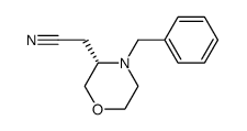 (S)-2-(4-Benzylmorpholin-3-yl)acetonitrile Structure