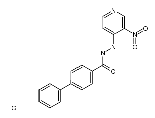 N'-(3-nitropyridin-4-yl)-[1,1'-biphenyl]-4-carbohydrazide hydrochloride Structure