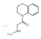 1-[3,4-Dihydro-1(2H)-quinolinyl]-2-(methylamino)-1-ethanone hydrochloride结构式