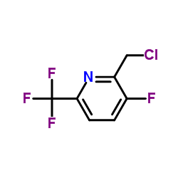 2-Chloromethyl-3-fluoro-6-(trifluoromethyl)pyridine结构式