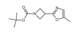 3-(5-methyl-oxazol-2-yl)-azetidine-1-carboxylic acid tert-butyl ester Structure