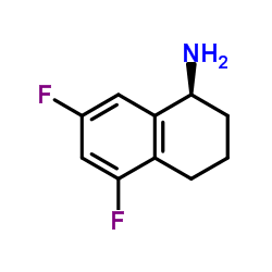 (1S)-5,7-Difluoro-1,2,3,4-tetrahydro-1-naphthalenamine Structure