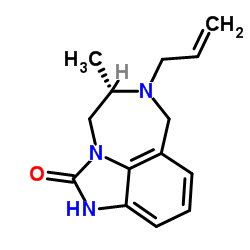 (5S)-6-Allyl-5-methyl-4,5,6,7-tetrahydroimidazo[4,5,1-jk][1,4]benzodiazepin-2(1H)-one结构式