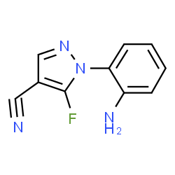 1-(2-Aminophenyl)-5-fluoro-1H-pyrazole-4-carbonitrile structure