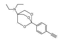 N,N-diethyl-4-(4-ethynylphenyl)-3,5,8-trioxabicyclo[2.2.2]octan-1-amine结构式