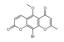 10-bromo-5-methoxy-8-methylpyrano[3,2-g]chromene-2,6-dione结构式