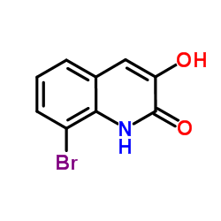 8-Bromo-3-hydroxy-2(1H)-quinolinone结构式