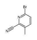 6-Bromo-3-methylpicolinonitrile structure