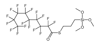 S-(3-trimethoxysilylpropyl) 2,2,3,3,4,4,5,5,6,6,7,7,8,8,9,9,9-heptadecafluorononanethioate Structure