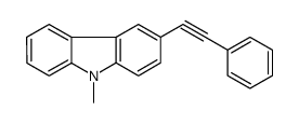 9-methyl-3-(2-phenylethynyl)carbazole Structure