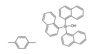 tri(naphthalen-1-yl)silanol compound with p-xylene (1:1) Structure