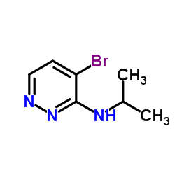 4-bromo-N-isopropylpyridazin-3-amine结构式