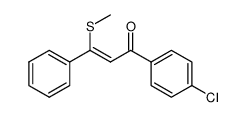 (Z)-1-(4-chlorophenyl)-3-(methylthio)-3-phenylprop-2-en-1-one结构式