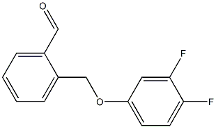 2-[(3,4-difluorophenoxy)methyl]benzaldehyde Structure