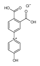 1-(3,4-dicarboxyphenyl)-4-hydroxypyridin-1-ium chloride结构式