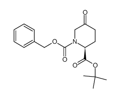 1-benzyl 2-tert-butyl (2S)-5-oxopiperidine-1,2-dicarboxylate structure